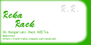 reka rack business card